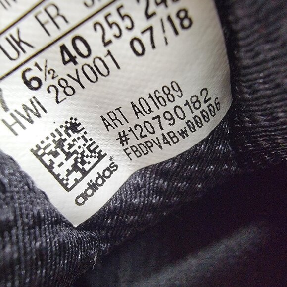 Adidas Sneakers Cloudfoam Shoe Womens Size 7 Grey & Black Athletic Running - Picture 11 of 11